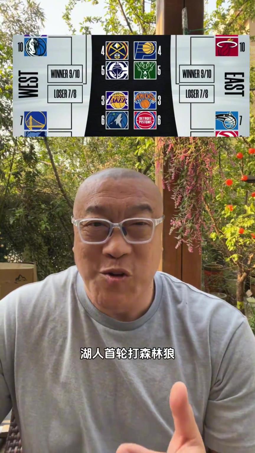 湖人打森林狼！馬健：只要東契奇像上賽季打戈貝爾那樣就行